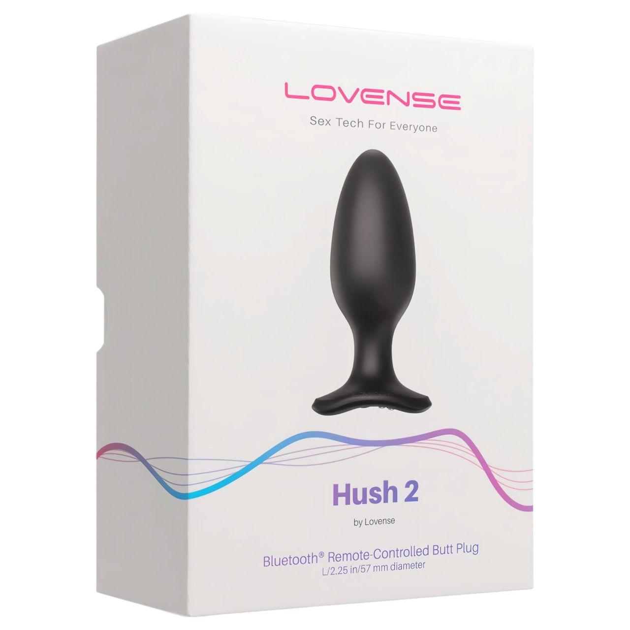 LOVENSE Hush 2 L - akkus kis anál vibrátor (57 mm, fekete)
