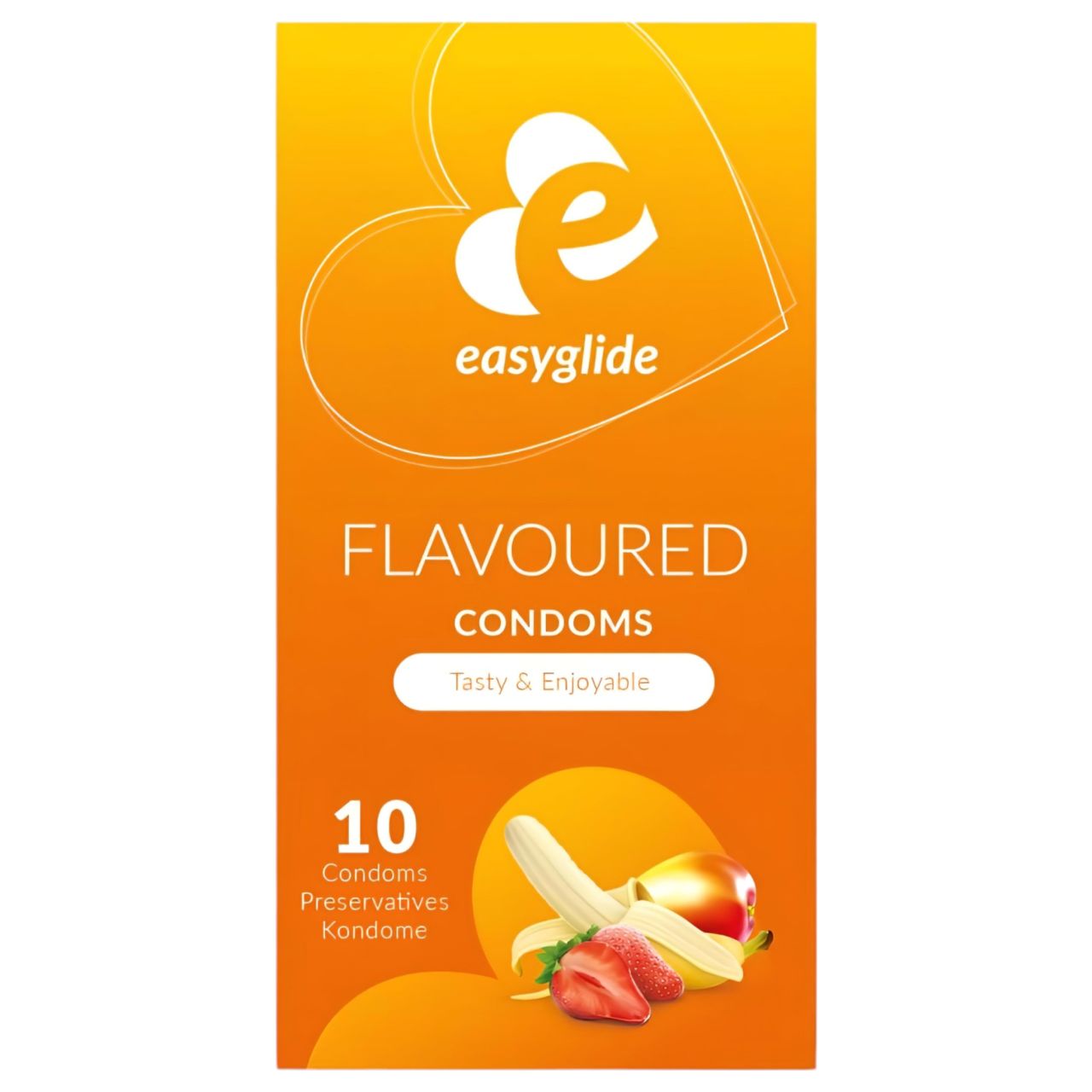 EasyGlide Flavoured - gyümölcs ízű óvszer (10 db)
