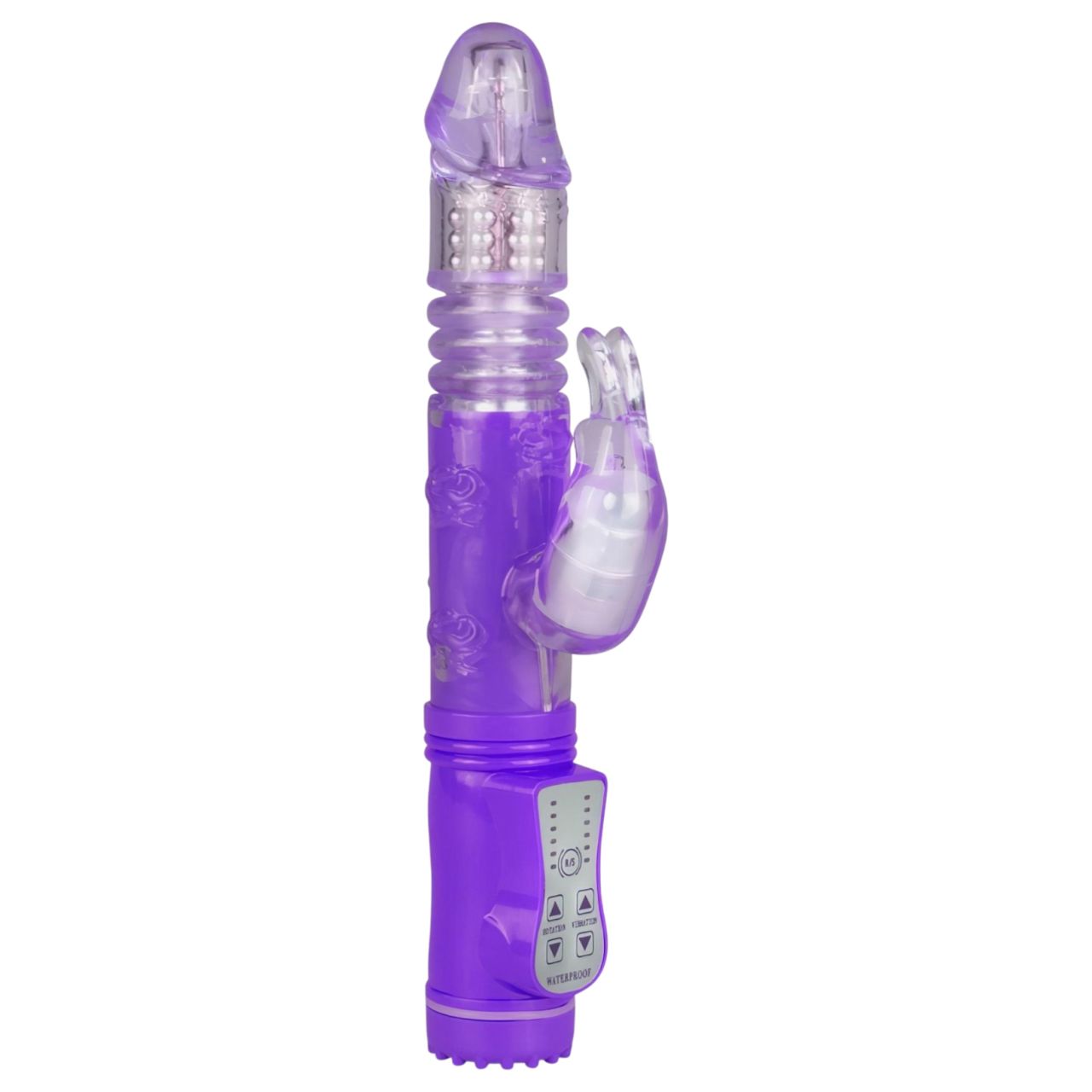 EasyToys Bunny - lökő-forgó vibrátor csiklókarral (lila) EasyToys Bunny - lökő-forgó vibrátor csiklókarral (lila)