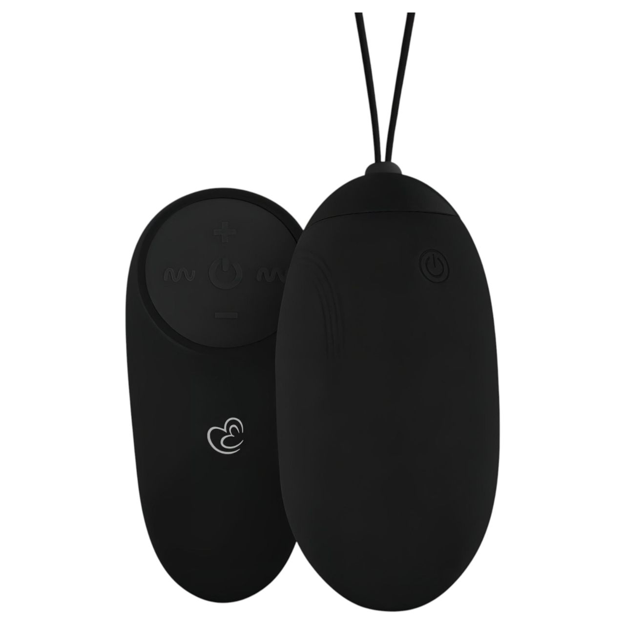 EasyToys - hordható akkus, vízálló, rádiós vibrációs tojás (fekete)
