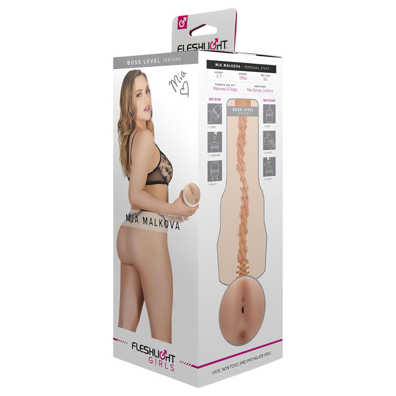 Fleshlight Mia Malkova Boss - élethű popsi maszturbátor (testszínű)