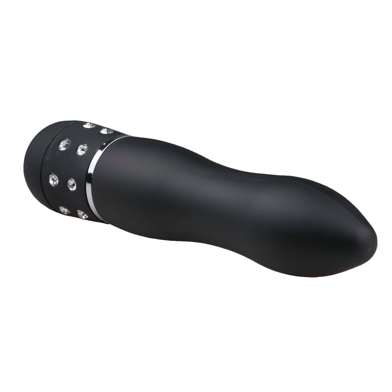 EasyToys Diamond Curved - mini rúd vibrátor (fekete) EasyToys Diamond Curved - mini rúd vibrátor (fekete)