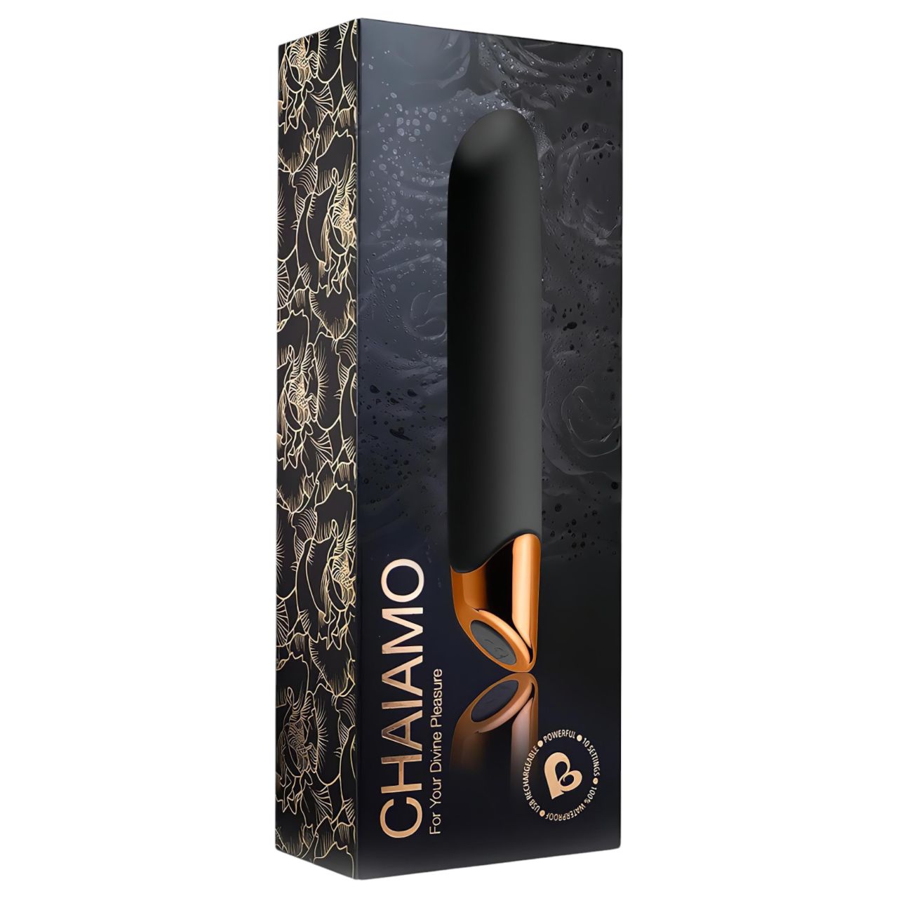 Chaiamo - akkus, vízálló normál rúdvibrátor (fekete) Chaiamo - akkus, vízálló normál rúdvibrátor (fekete)