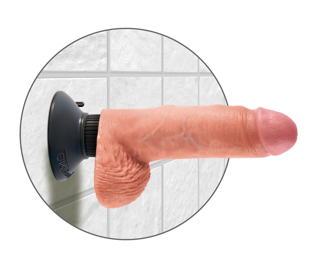 King Cock 7 tapadókorongos vibrátor (18 cm, testszínű) King Cock 7 tapadókorongos vibrátor (18 cm, testszínű)