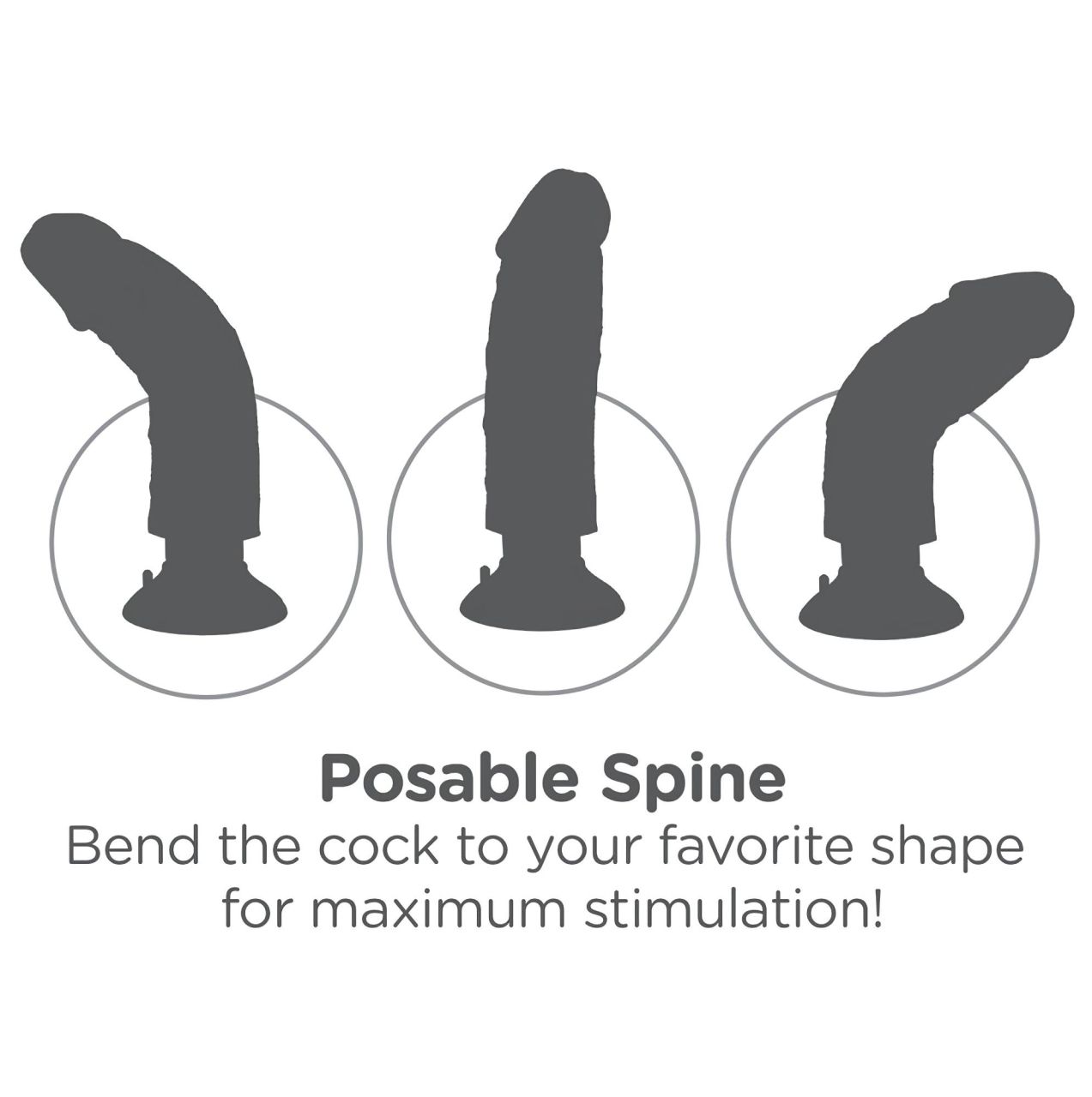 King Cock 7 tapadókorongos vibrátor (18 cm, testszínű) King Cock 7 tapadókorongos vibrátor (18 cm, testszínű)