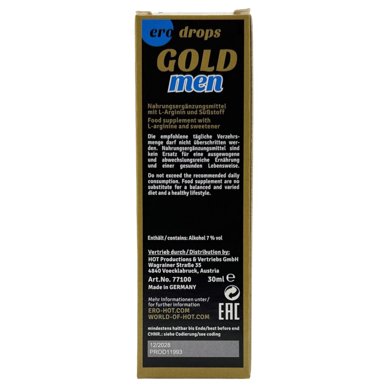 HOT ero Gold Men Spanish Fly - vágyfokozó csepp férfiaknak (30ml)