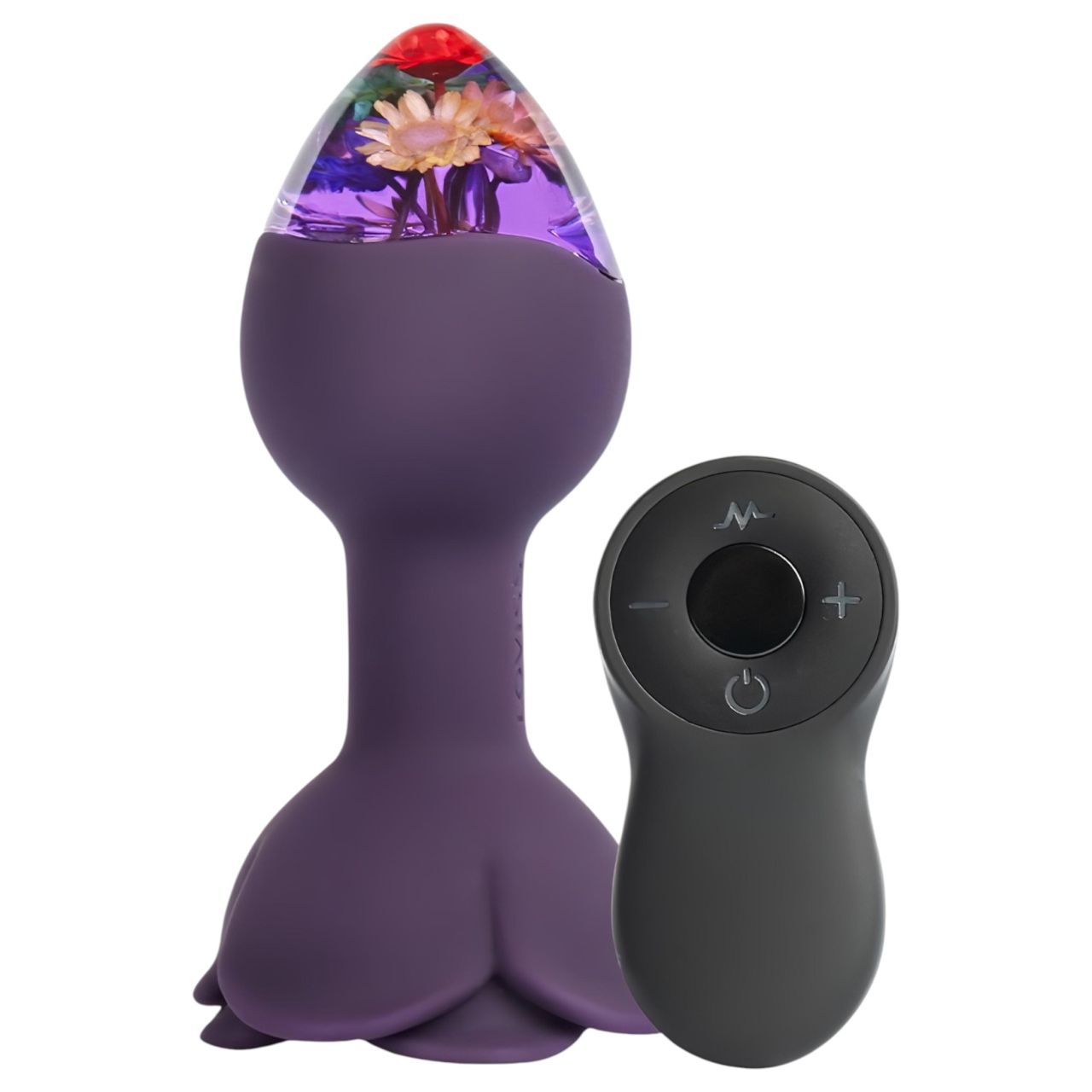 LOVISS Flower - távirányítós anál vibrátor (lila)