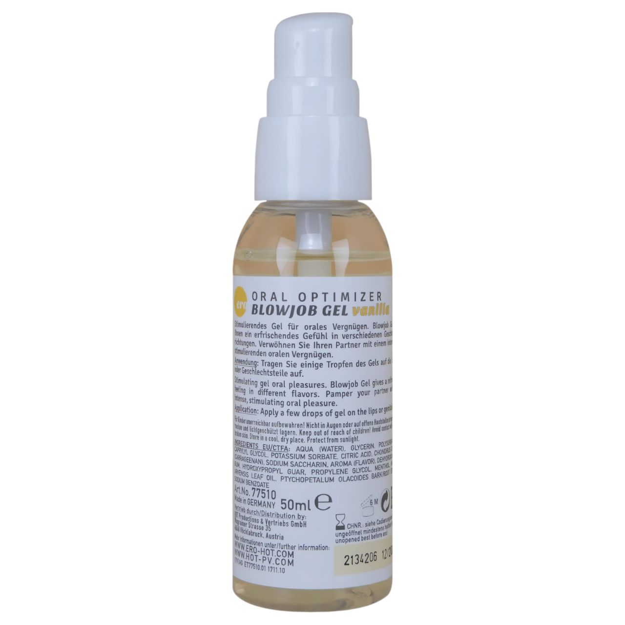 HOT - Blowjob Gel - orál síkosító gél - vanília (50 ml) HOT - Blowjob Gel - orál síkosító gél - vanília (50 ml)