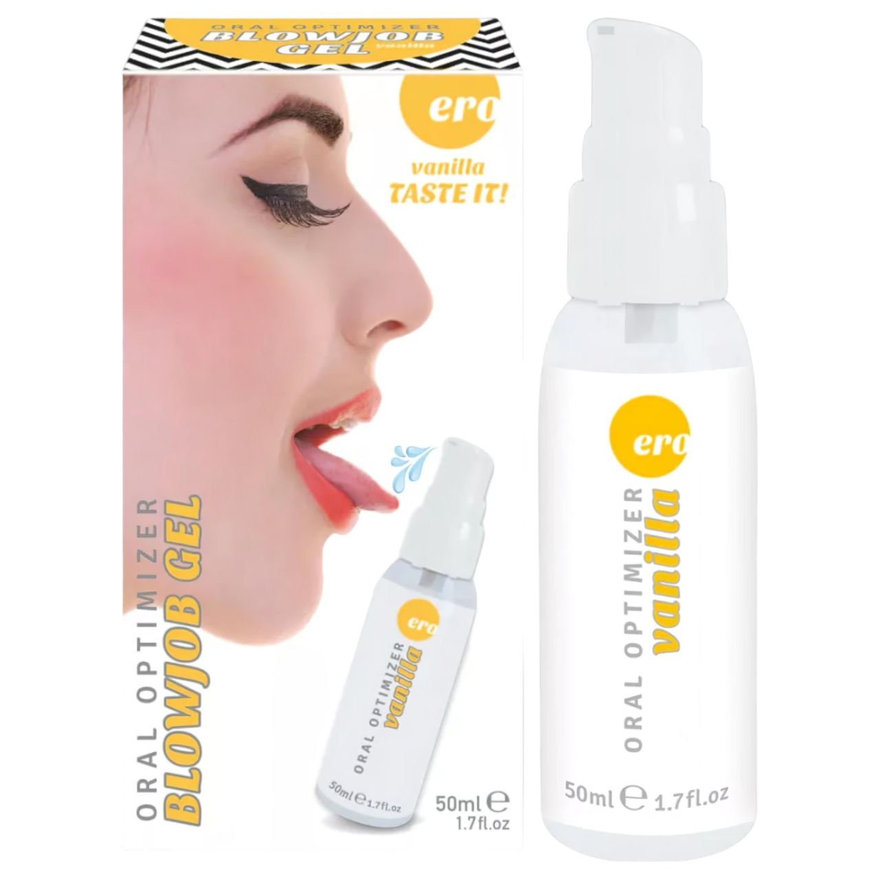 HOT - Blowjob Gel - orál síkosító gél - vanília (50 ml)