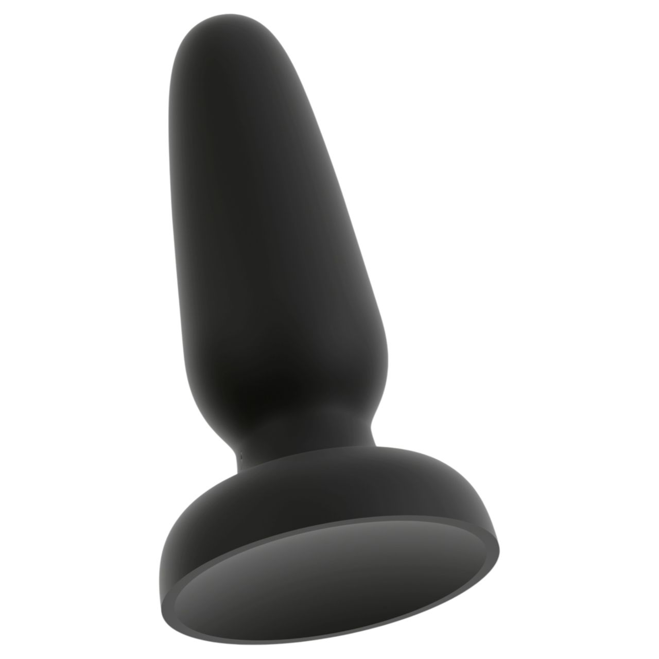 Black Velvets - tapadókorongos szilikon anál plug (fekete) - S