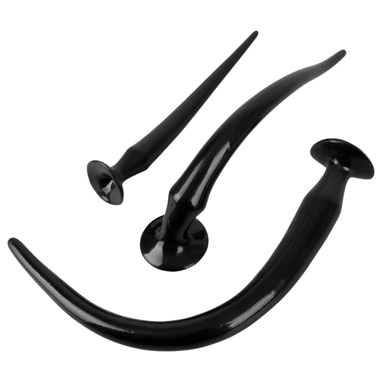 You2Toys - extra hosszú anál plug szett (3 részes, fekete)