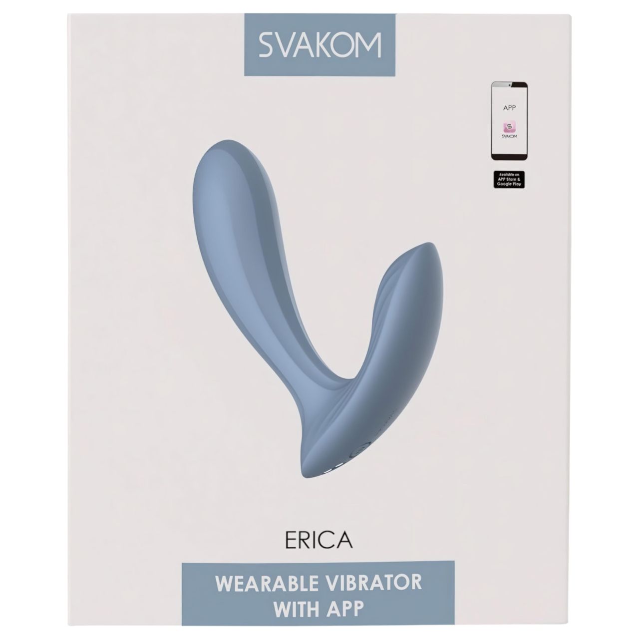 Svakom Erica - hordható App-vezérelt felhelyezhető vibrátor (kék) Svakom Erica - hordható App-vezérelt felhelyezhető vibrátor (kék)