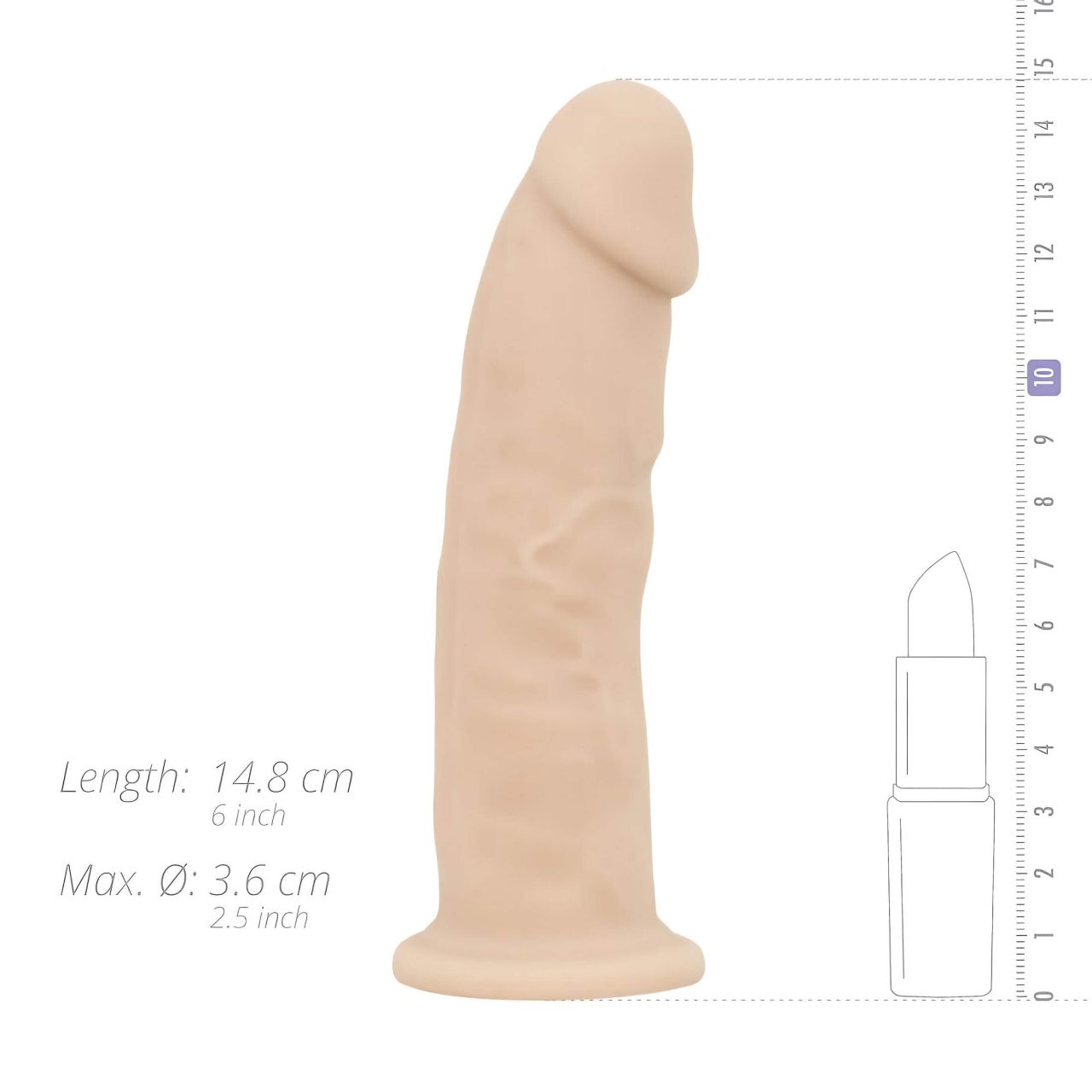 Real Fantasy Harris - élethű dildó - 15 cm (testszínű) Real Fantasy Harris - élethű dildó - 15 cm (testszínű)