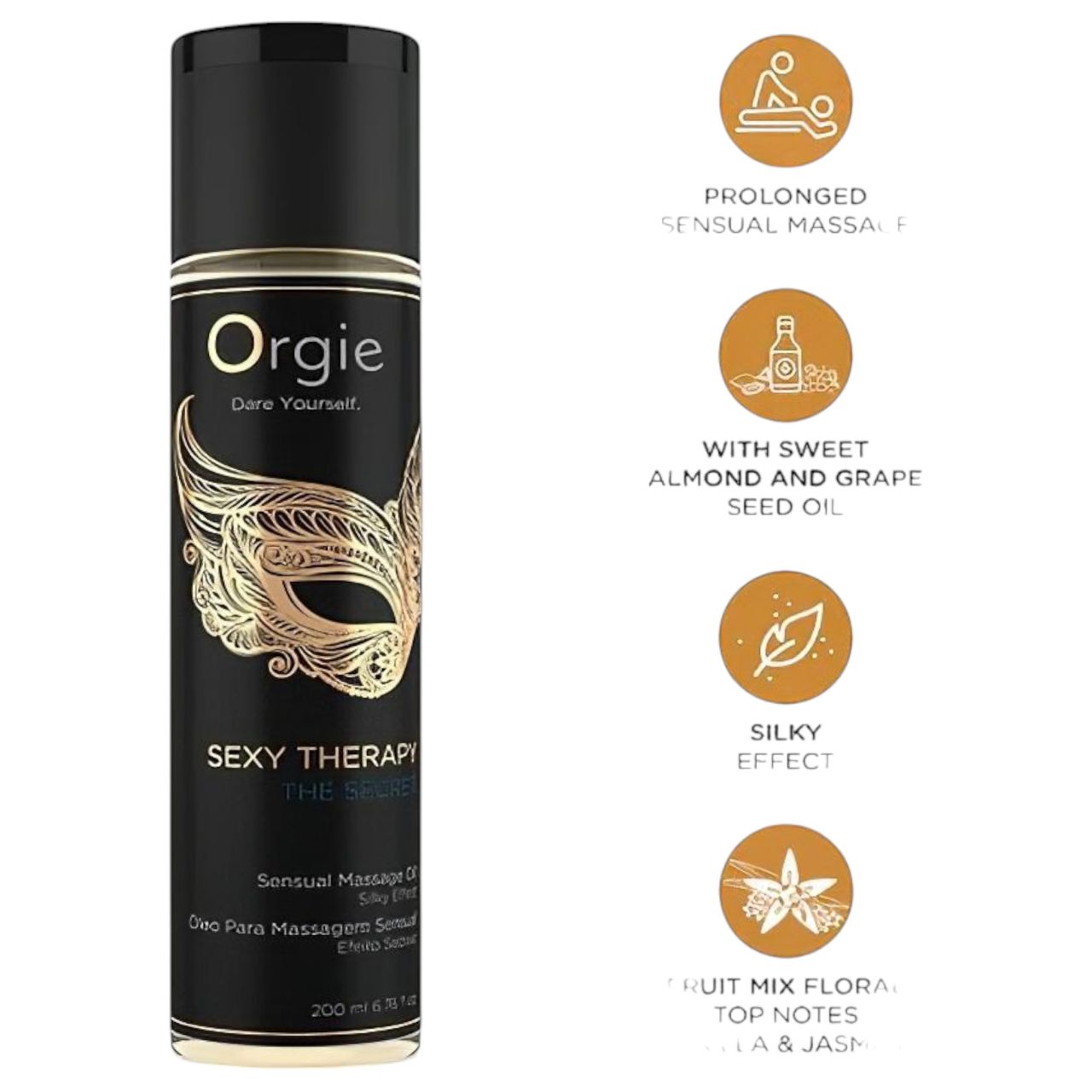 Orgie The Secret - érzéki masszázsolaj (200 ml)