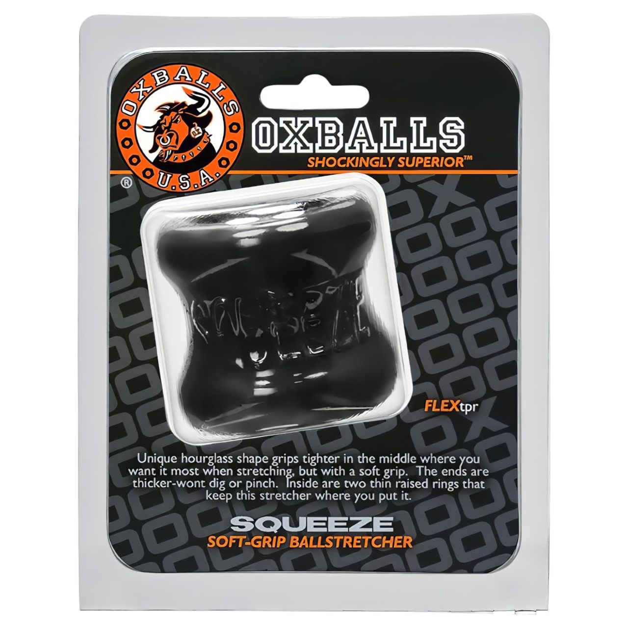 OXBALLS - here nyújtó heregyűrű (fekete)