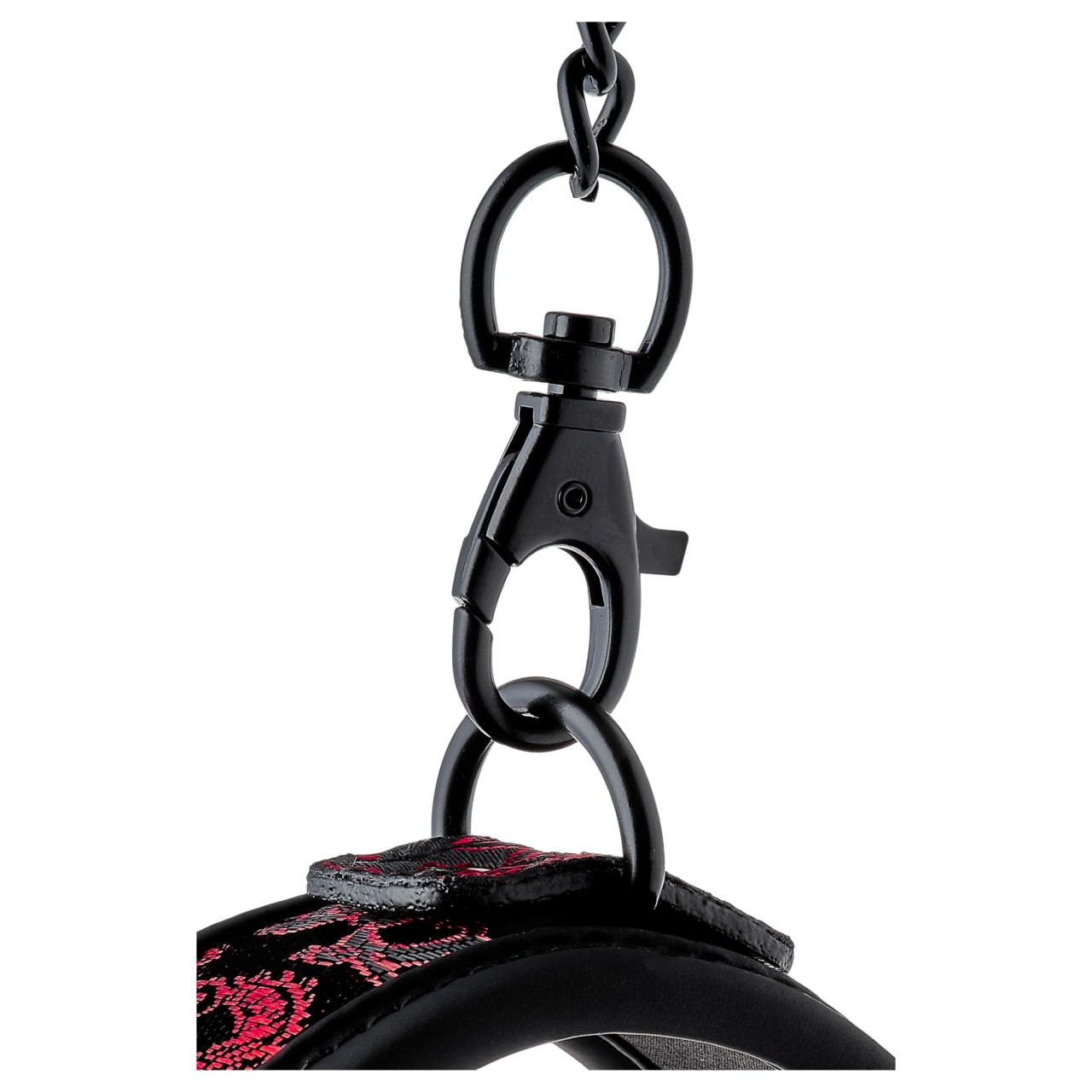 Dreamtoys Blaze - bondage nyakörv és póráz szett (fekete)