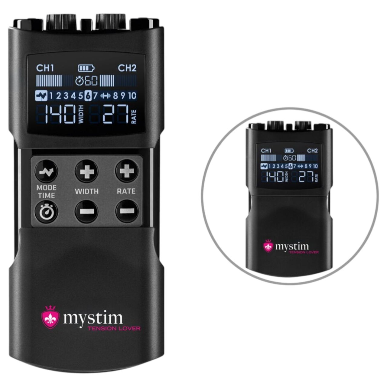 mystim Tension Lover 2 - digitális elektro szett (fekete) mystim Tension Lover 2 - digitális elektro szett (fekete)