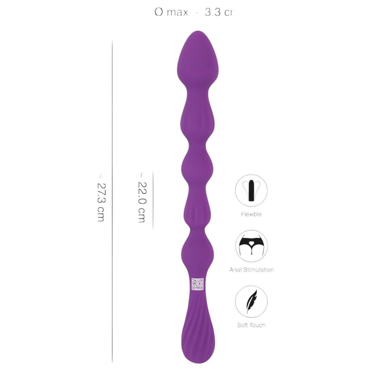You2Toys - Gömbös, flexibilis anál dildó (viola) You2Toys - Gömbös, flexibilis anál dildó (viola)