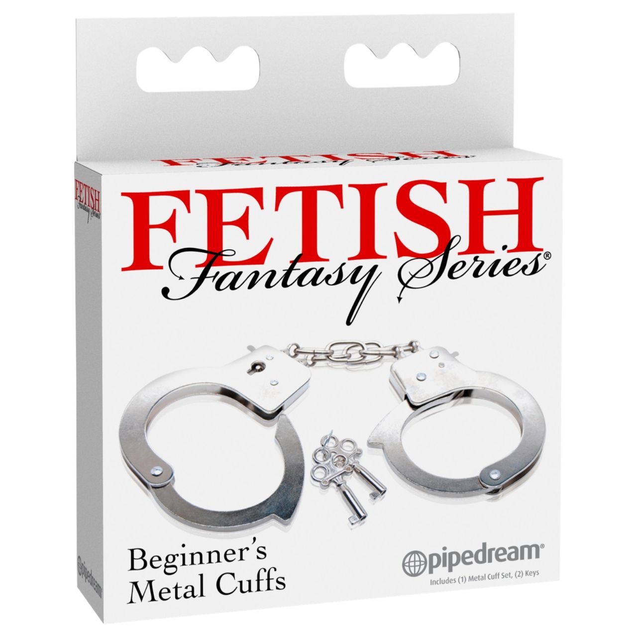 Fetish Fantasy - kezdő fém bilincs (ezüst)