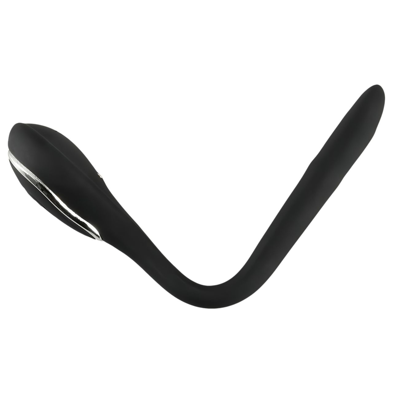Penis Plug Dilator - akkus, vibrációs dilátor (1 cm, fekete)