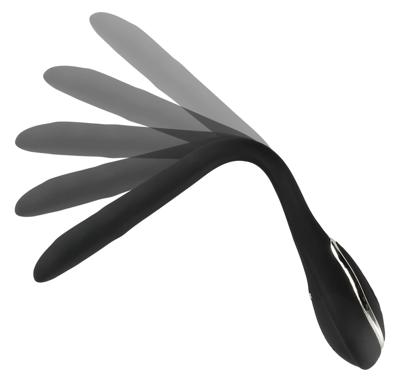 Penis Plug Dilator - akkus, vibrációs dilátor (1 cm, fekete)