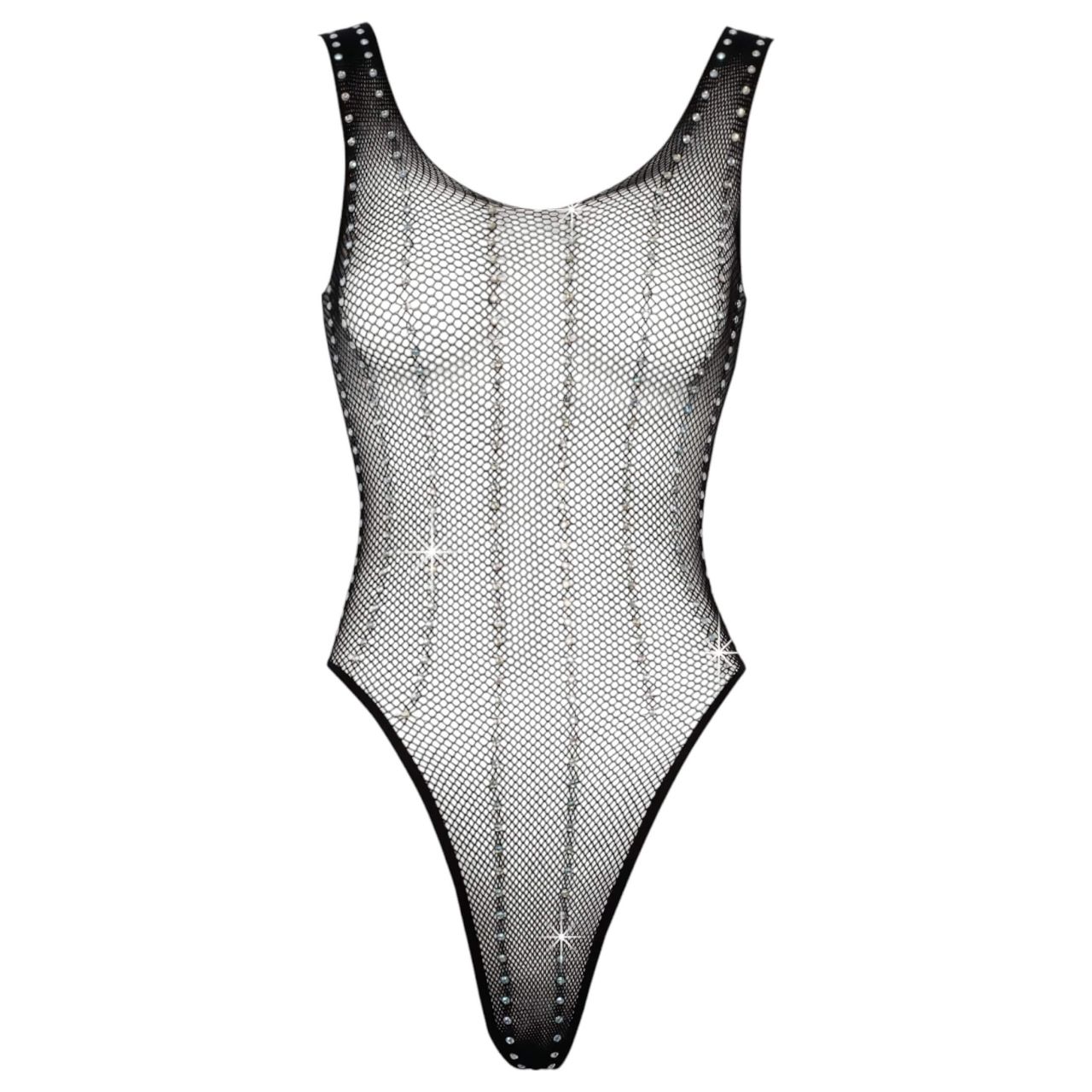 Cottelli - strasszos fekete necc body (S-L) Cottelli - strasszos fekete necc body (S-L)