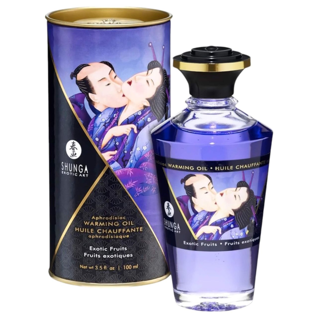 Shunga - melegítő masszázsolaj - egzotikus gyümölcs (100 ml)