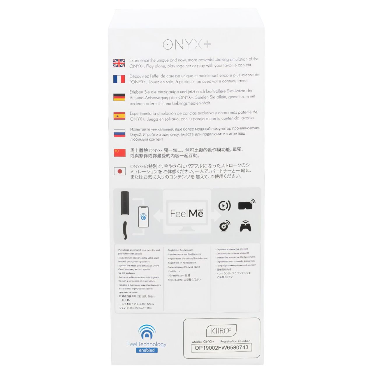 Kiiroo Onyx+ - interaktív maszturbátor (fekete)