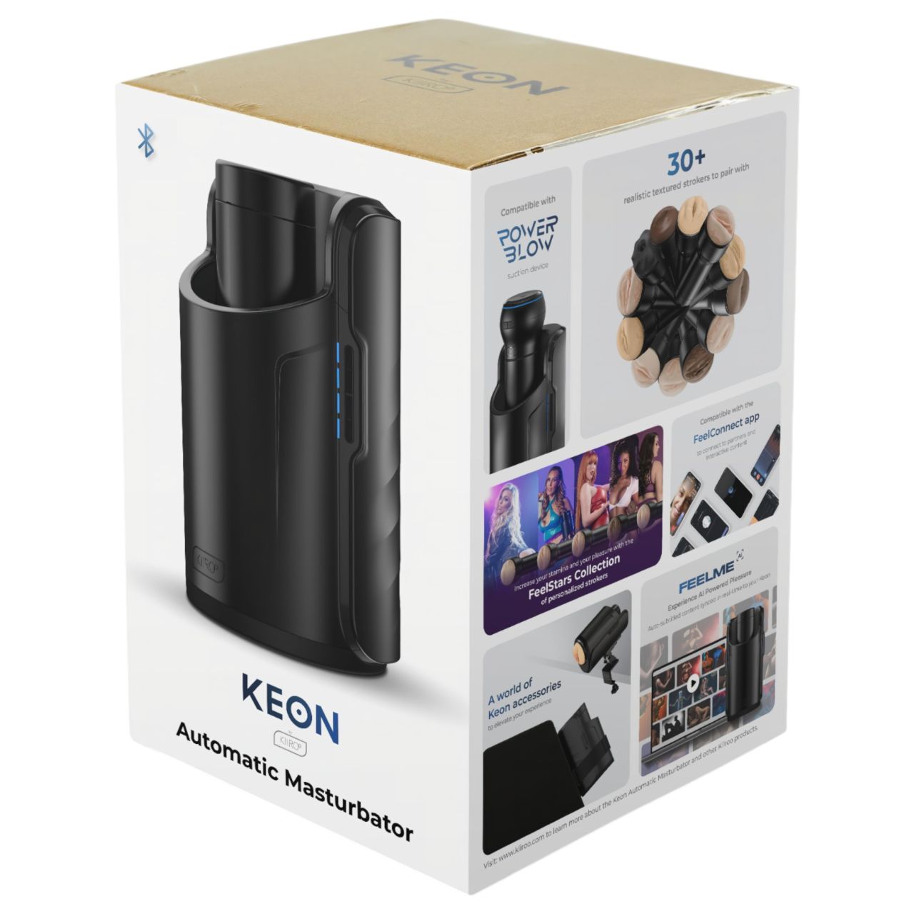 Kiiroo Keon Automatic - Interaktív maszturbátor, férfiaknak (fekete) Kiiroo Keon Automatic - Interaktív maszturbátor, férfiaknak (fekete)