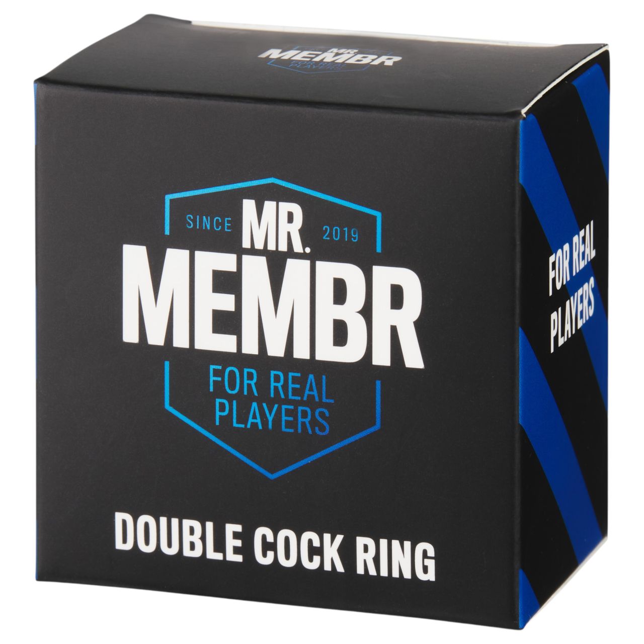 MR.MEMBR - dupla pénisz- és heregyűrű (fekete)