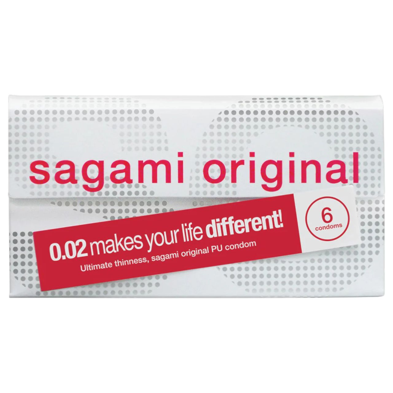 Sagami Original 0.02 - ultravékony latexmentes óvszer (55 mm, 6 db)