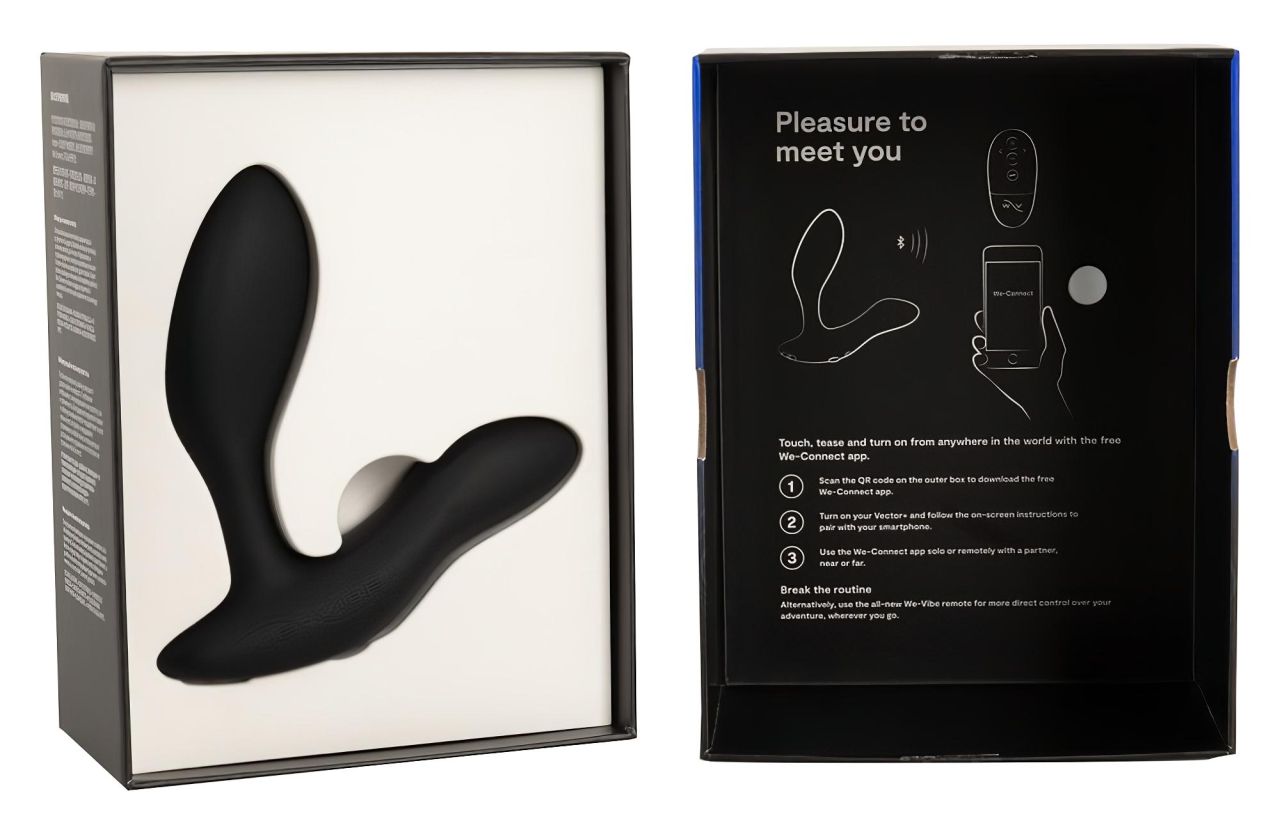 We-Vibe Vector+ - App-vezérelt análvibrátor (fekete) We-Vibe Vector+ - App-vezérelt análvibrátor (fekete)