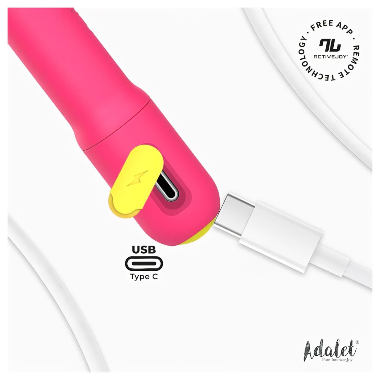 Adalet Gently - App-vezérelt G-pont és prosztata vibrátor (pink) Adalet Gently - App-vezérelt G-pont és prosztata vibrátor (pink)