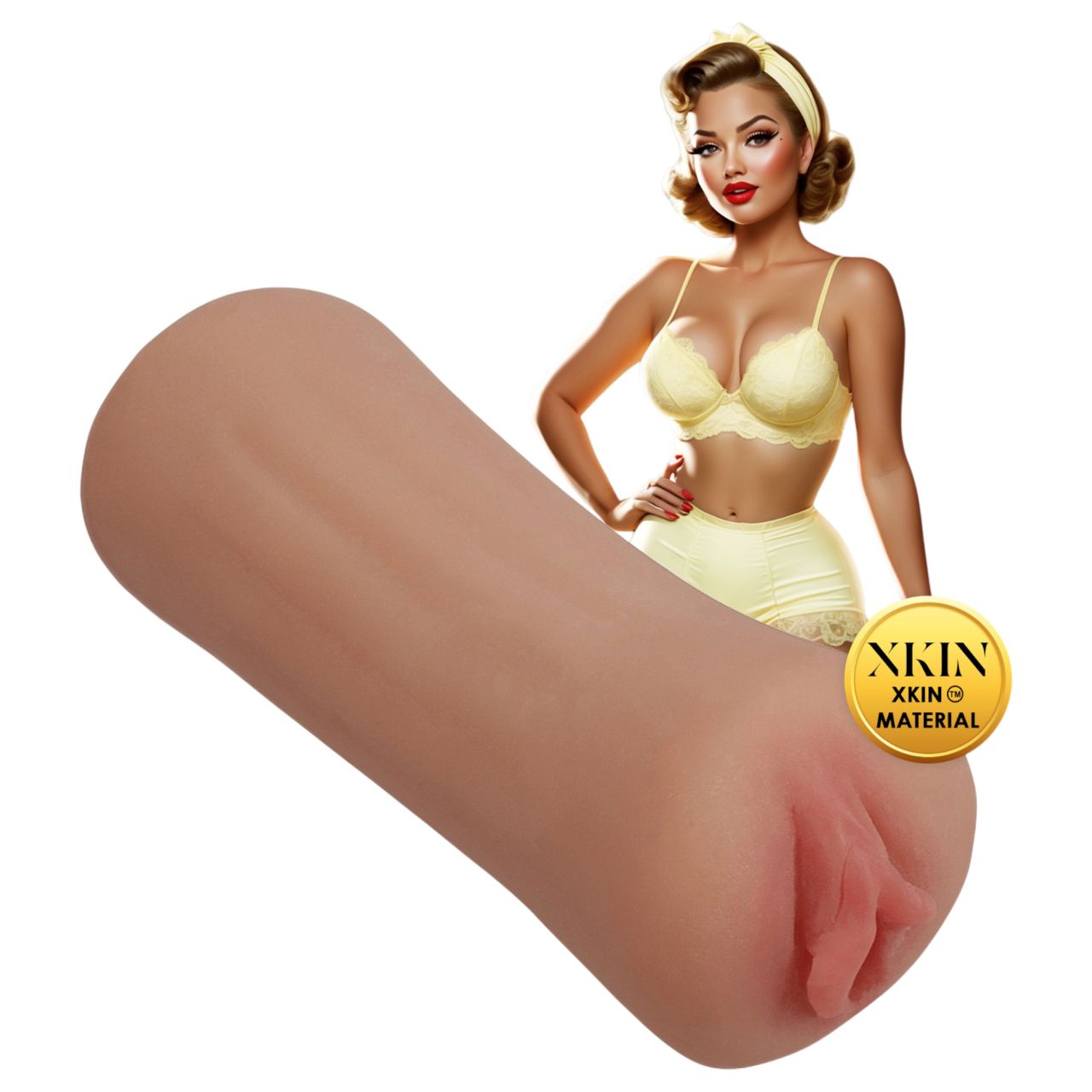XKIN Party Slut Bettie - élethű műpunci maszturbátor (testszínű)