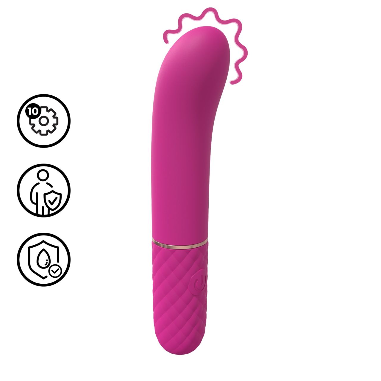Loveline - mini G-pont vibrátor (rózsaszín)
