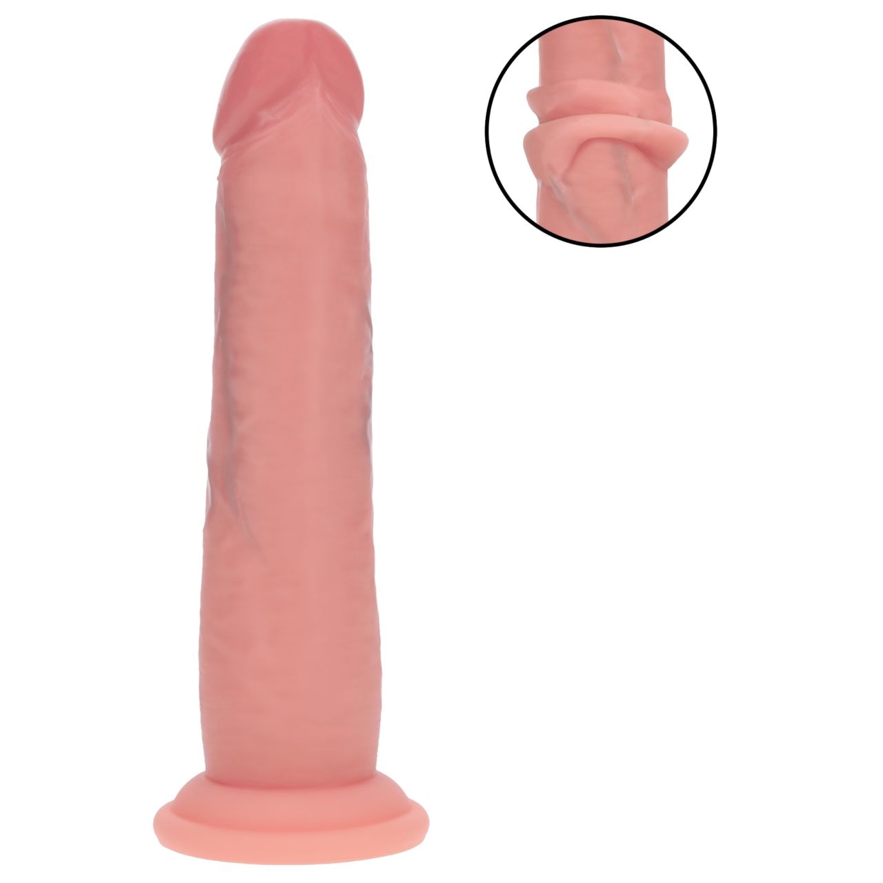 RealRock - dupla sűrűségű élethű dildó (testszínű) - 18,5 cm