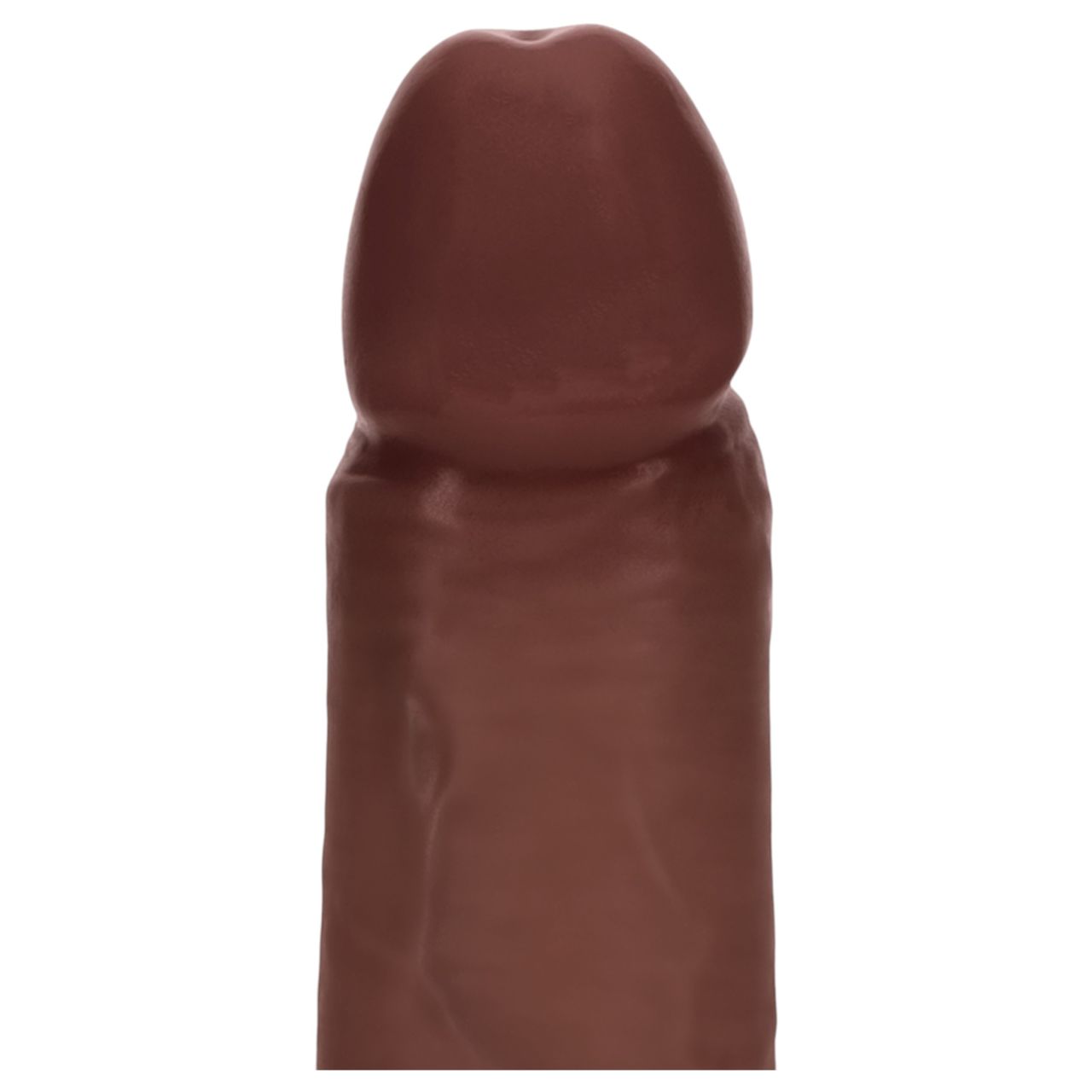 RealRock - dupla sűrűségű élethű dildó (barna) - 20,5 cm