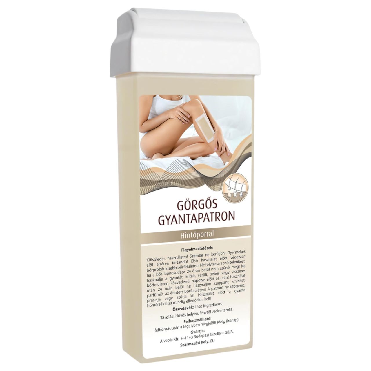 X-Epil - Görgős gyanta patron - széles görgőfejjel (100 ml) - hintőporral