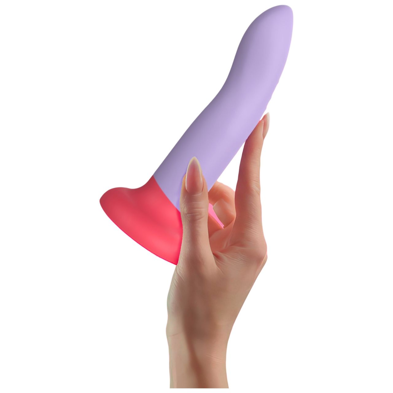Dreamtoys Love Signal - kétszínű szilikon dildó nagy (lila)