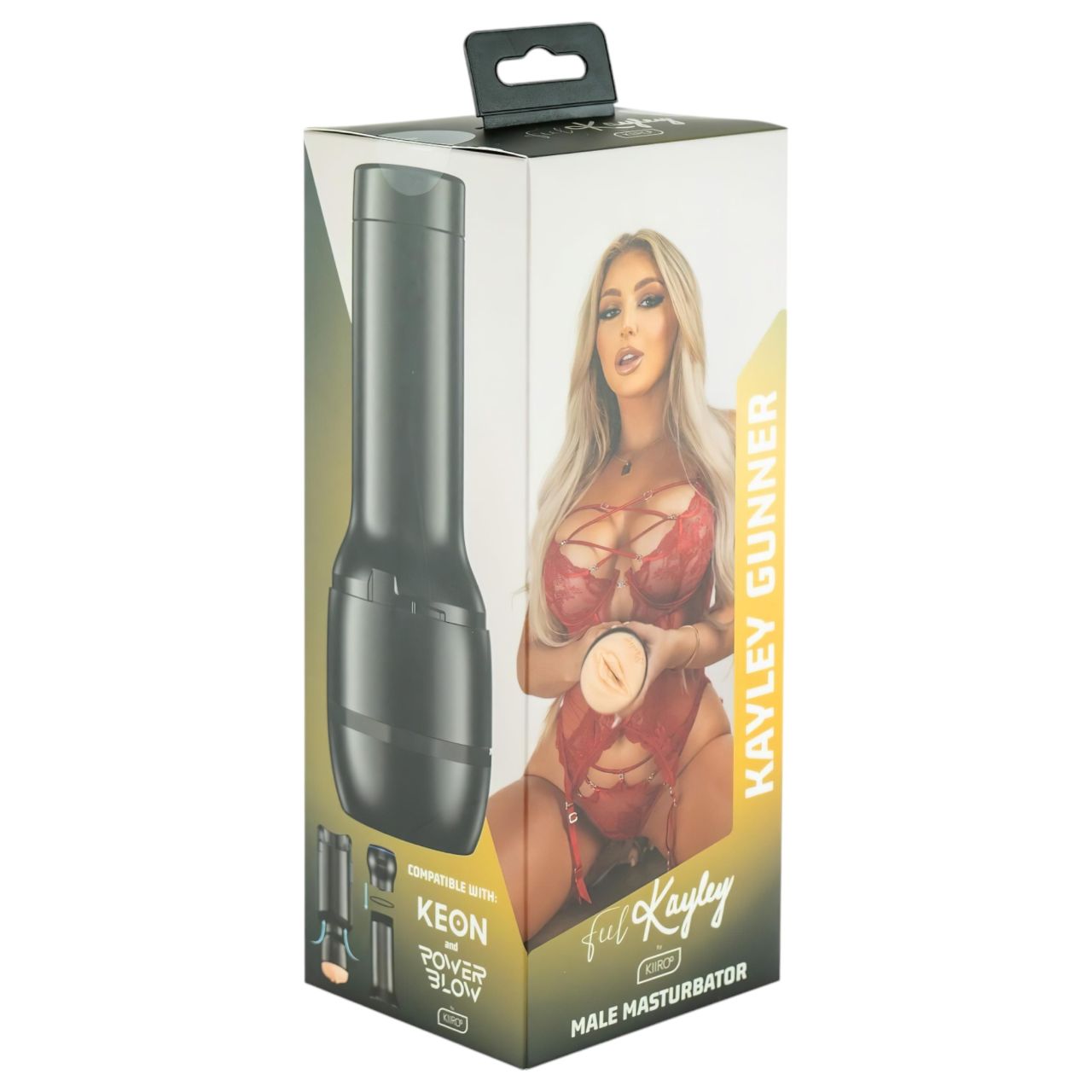 Kiiroo Kayley Gunner - műpunci - PowerBlow kompatibilis (testszínű)