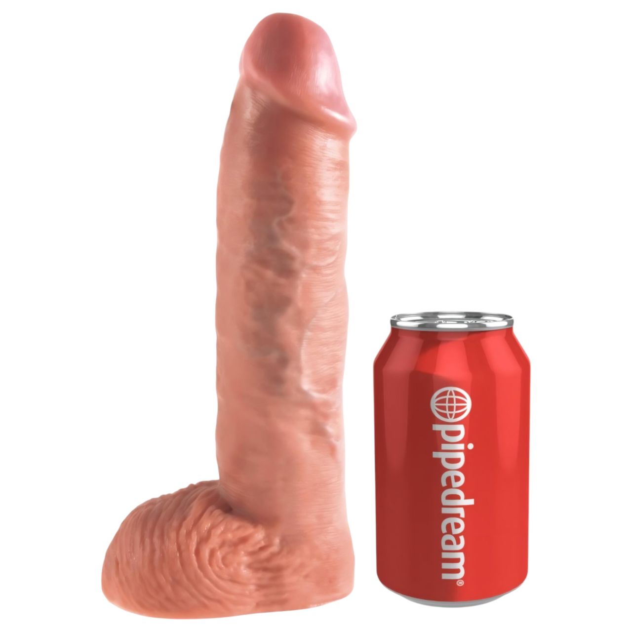 King Cock Strap-on 10 - üreges felcsatolható dildó 25 cm
