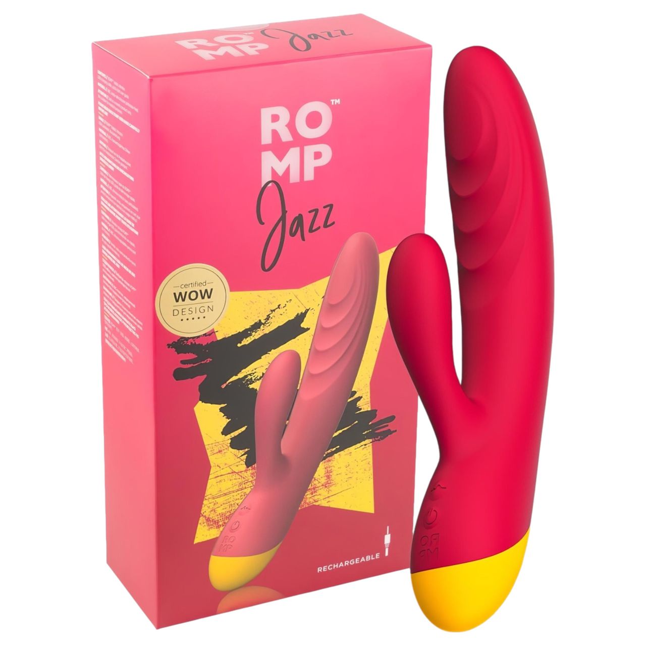 ROMP Jazz - vízálló csiklókaros G-pont vibrátor (pink)