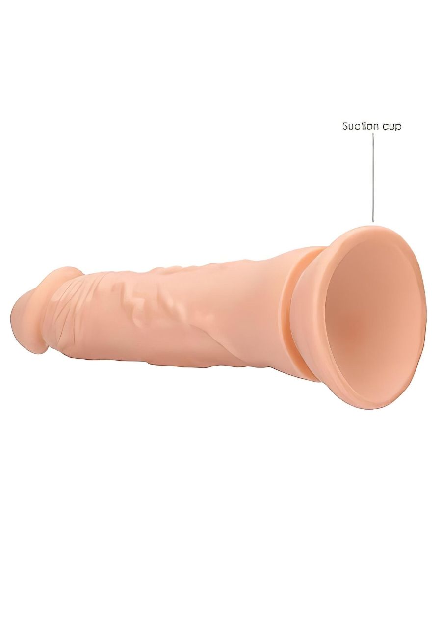 RealRock Dong 7 - élethű dildó (17 cm, testszínű)