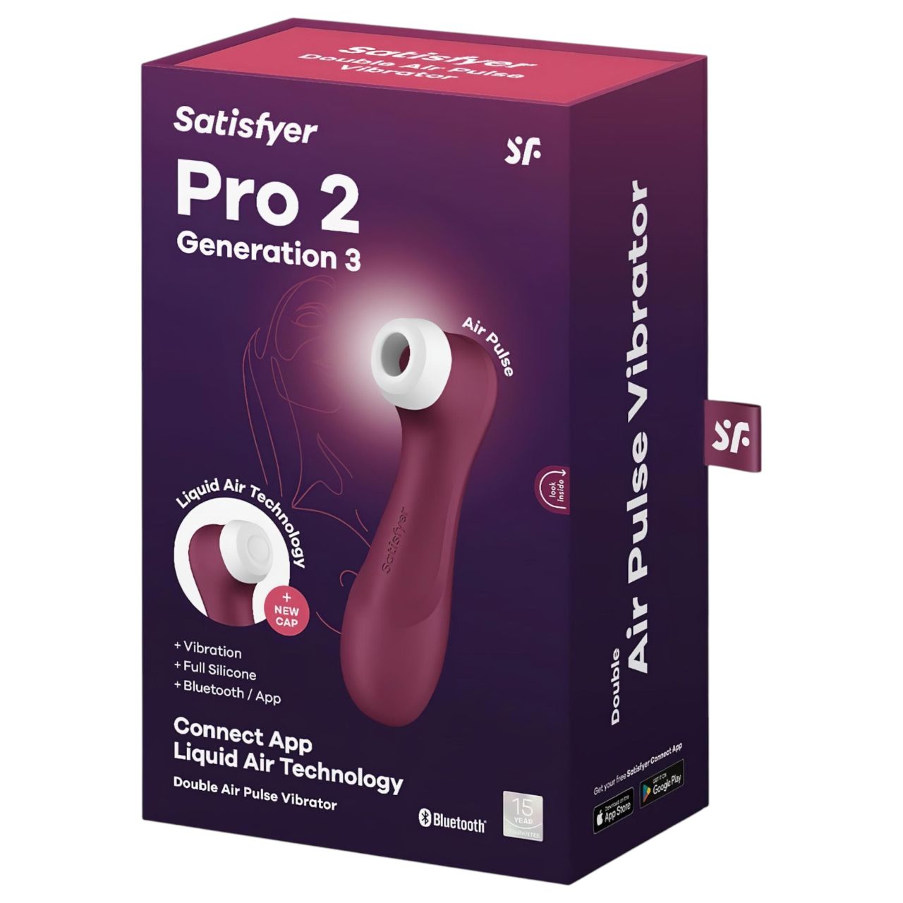 Satisfyer Pro 2 Gen3 - App-vezérelt léghullámos csiklóizgató (piros) Satisfyer Pro 2 Gen3 - App-vezérelt léghullámos csiklóizgató (piros)