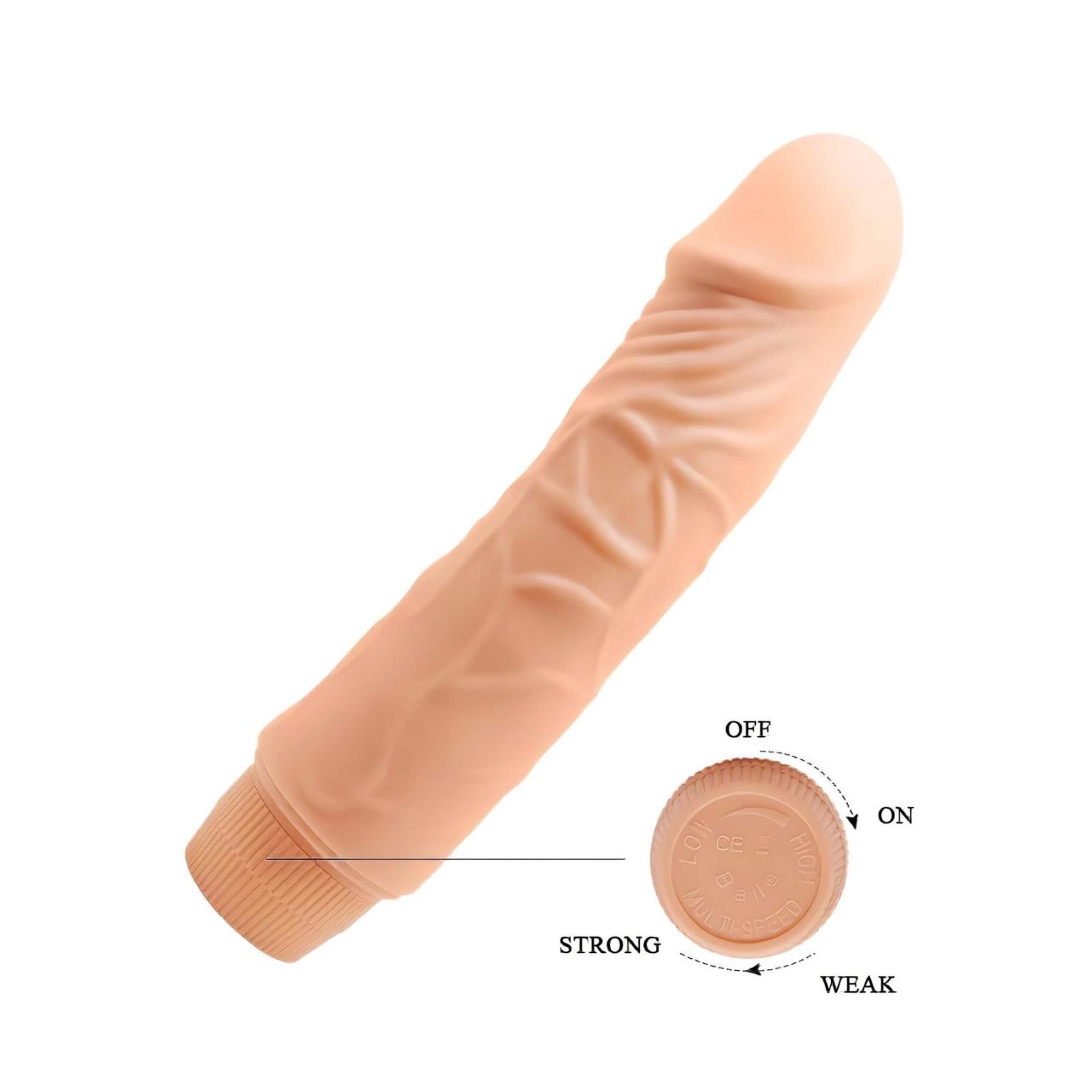 Baile Barbara - élethű vibrátor - 19,5 cm (testszínű) Baile Barbara - élethű vibrátor - 19,5 cm (testszínű)