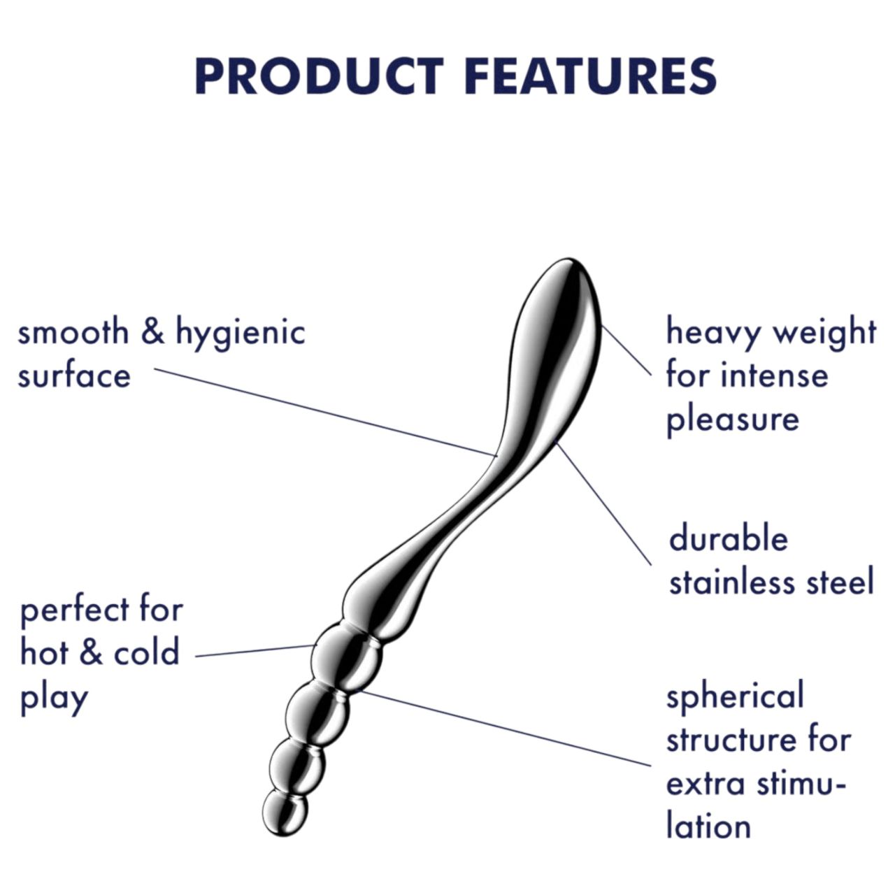 Satisfyer Star Force 1 - gömbös acéldildó (ezüst) Satisfyer Star Force 1 - gömbös acéldildó (ezüst)
