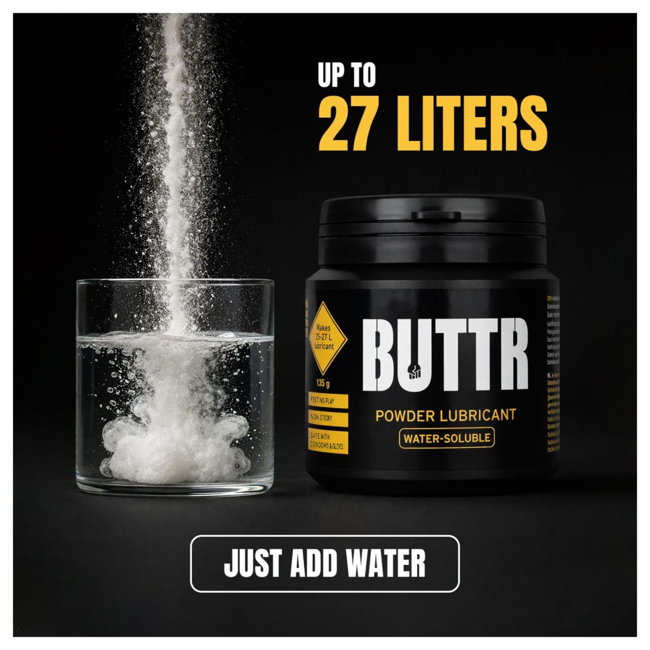 BUTTR - por állagú instant síkosító (135 g)