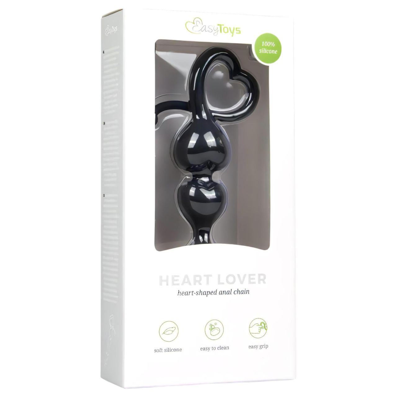 EasyToys - gyöngyös anál dildó (fekete) EasyToys - gyöngyös anál dildó (fekete)