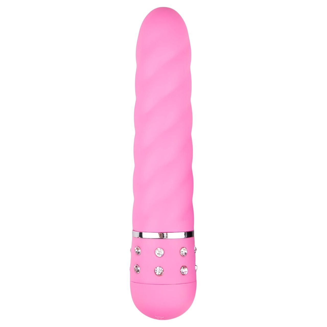EasyToys Diamond - csavart rúd vibrátor (pink)