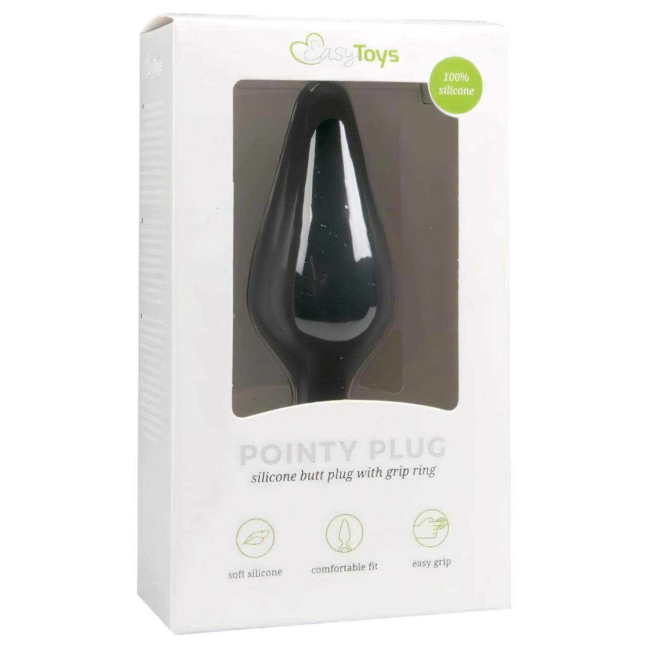 EasyToys Pointy Plug S - anál plug (fekete) - kicsi EasyToys Pointy Plug S - anál plug (fekete) - kicsi